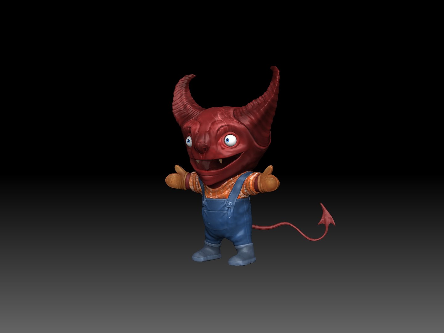 3D Cartoony Demon Character - TurboSquid 1744830