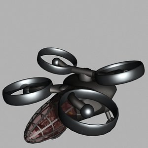 free scifi ducted fan 3d model