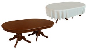 3D wood table
