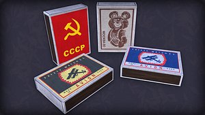 soviet matches 3D model