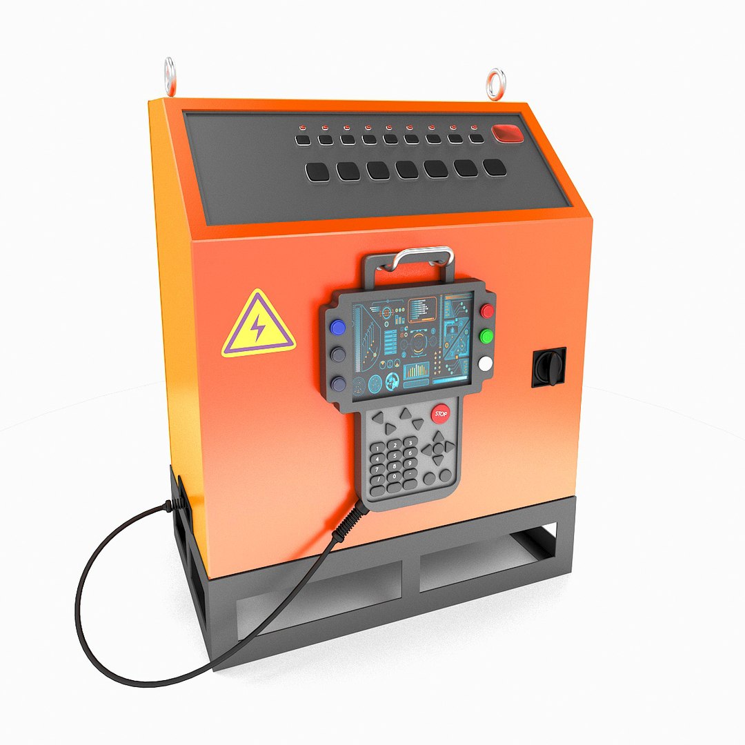 3D Model Industrial Robot Control Block - TurboSquid 1415562