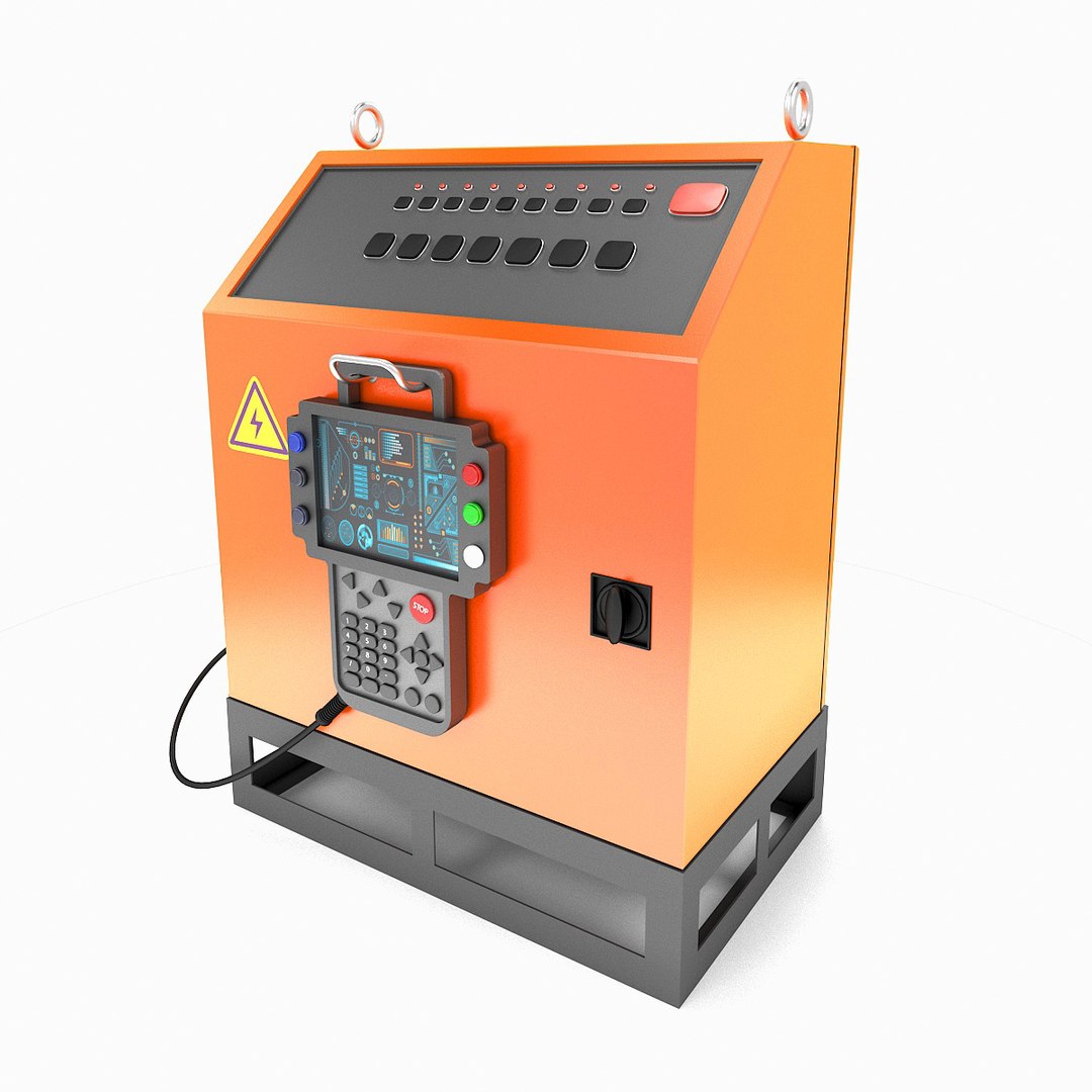 3D Model Industrial Robot Control Block - TurboSquid 1415562