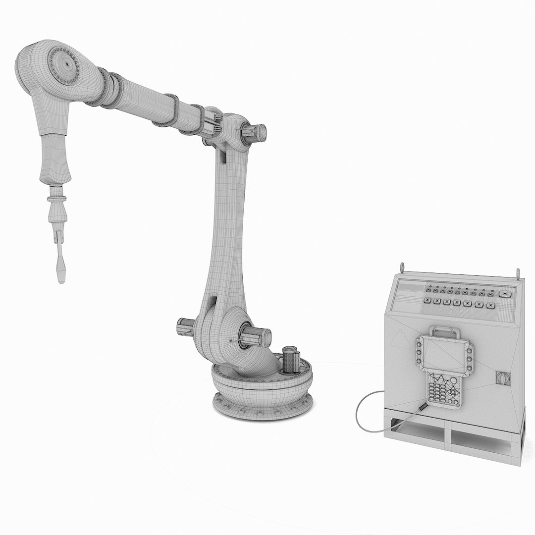 3D Model Industrial Robot Control Block - TurboSquid 1415562