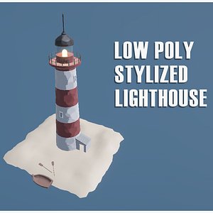 Stylized Low Poly Lighthouse