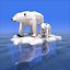 Oso Polar Low Poly