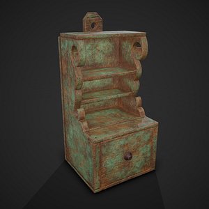 3D medieval style storage box