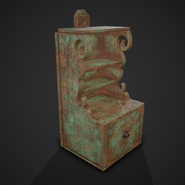 3D medieval style storage box - TurboSquid 1605084