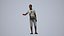 00589Jimmy005 - Teen Black male standing in public space wearing casual summer clothing