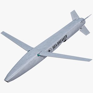 3D Sea Breaker Missile PBR model