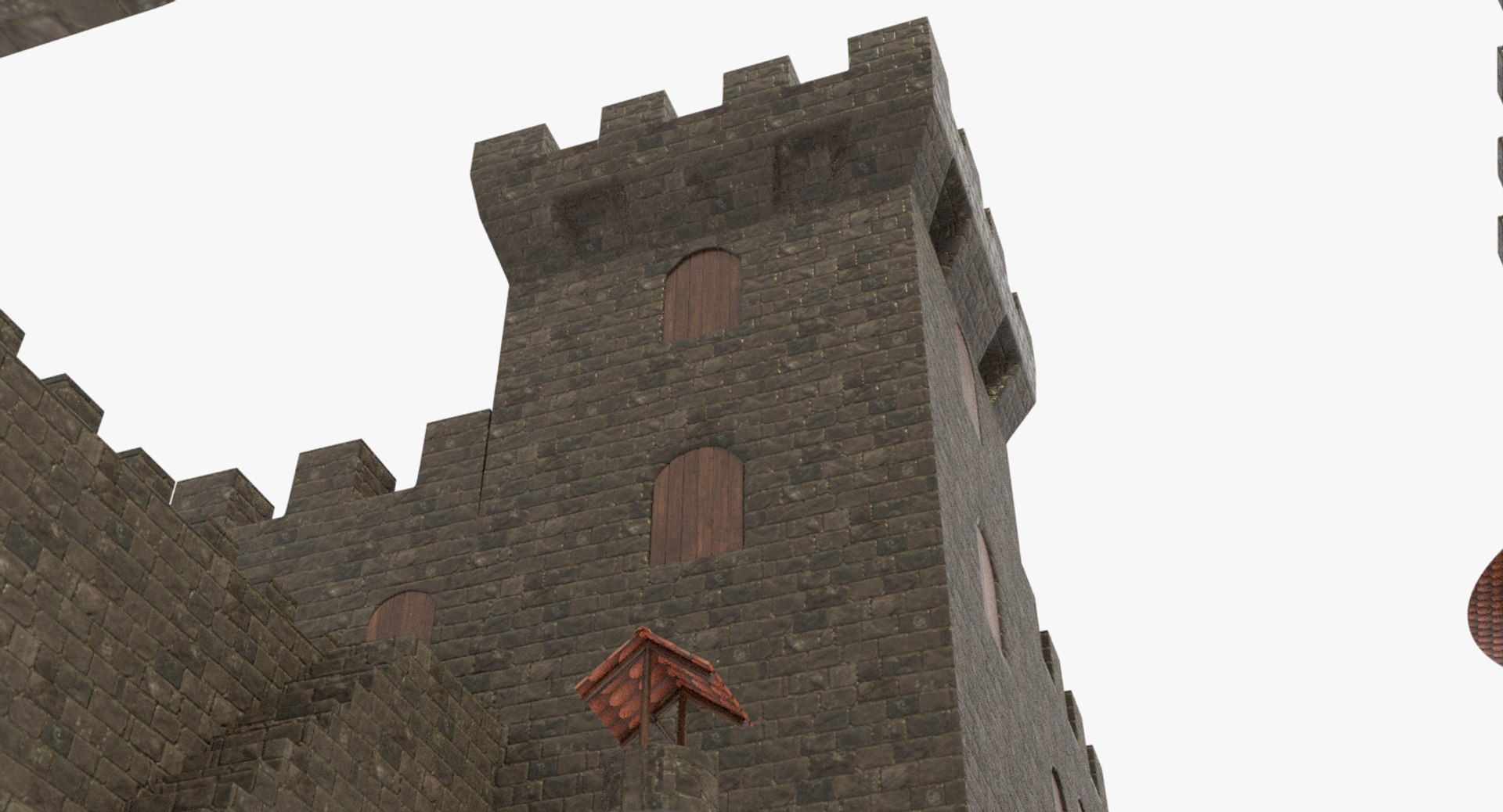 3D Castle Stone Model - TurboSquid 1395001