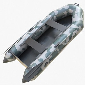 Rubber boat 01 d 3D model