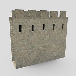 Medieval Castle Module 03 Low Poly PBR Realistic model