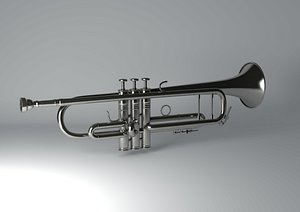 3D trumpet horn