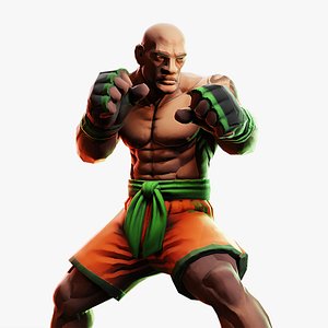 Stylized Fighter Character - SNAKE