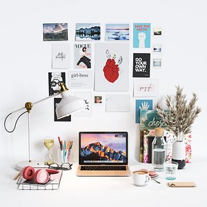 Decorative Set Workspace for Girls