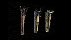 torch 3 different sets 3D model