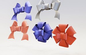 3D gift bow model