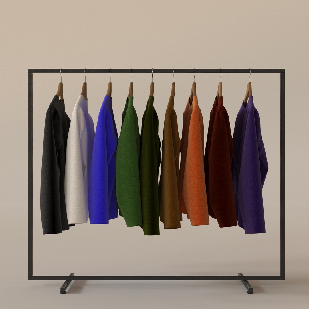 3D Sweaters on Rack model https://p.turbosquid.com/ts-thumb/HR/faFzys/Yj/_sweater_1_0000/jpg/1651244323/1920x1080/fit_q87/3fb887d5512c37295767b3e6e2dd38e5d66a4828/_sweater_1_0000.jpg