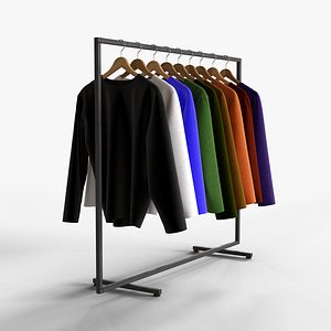 3D Sweaters on Rack model