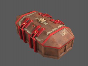 sci-fi crate 3D