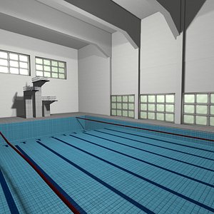 Indoor Swimming Pool 3D model
