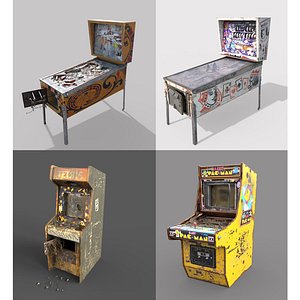Abandoned Arcade and Pinbal Machines 3D model