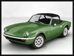 3d triumph spitfire 1500 model