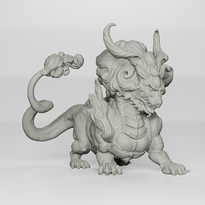Chinese dragon 3D model 3D model