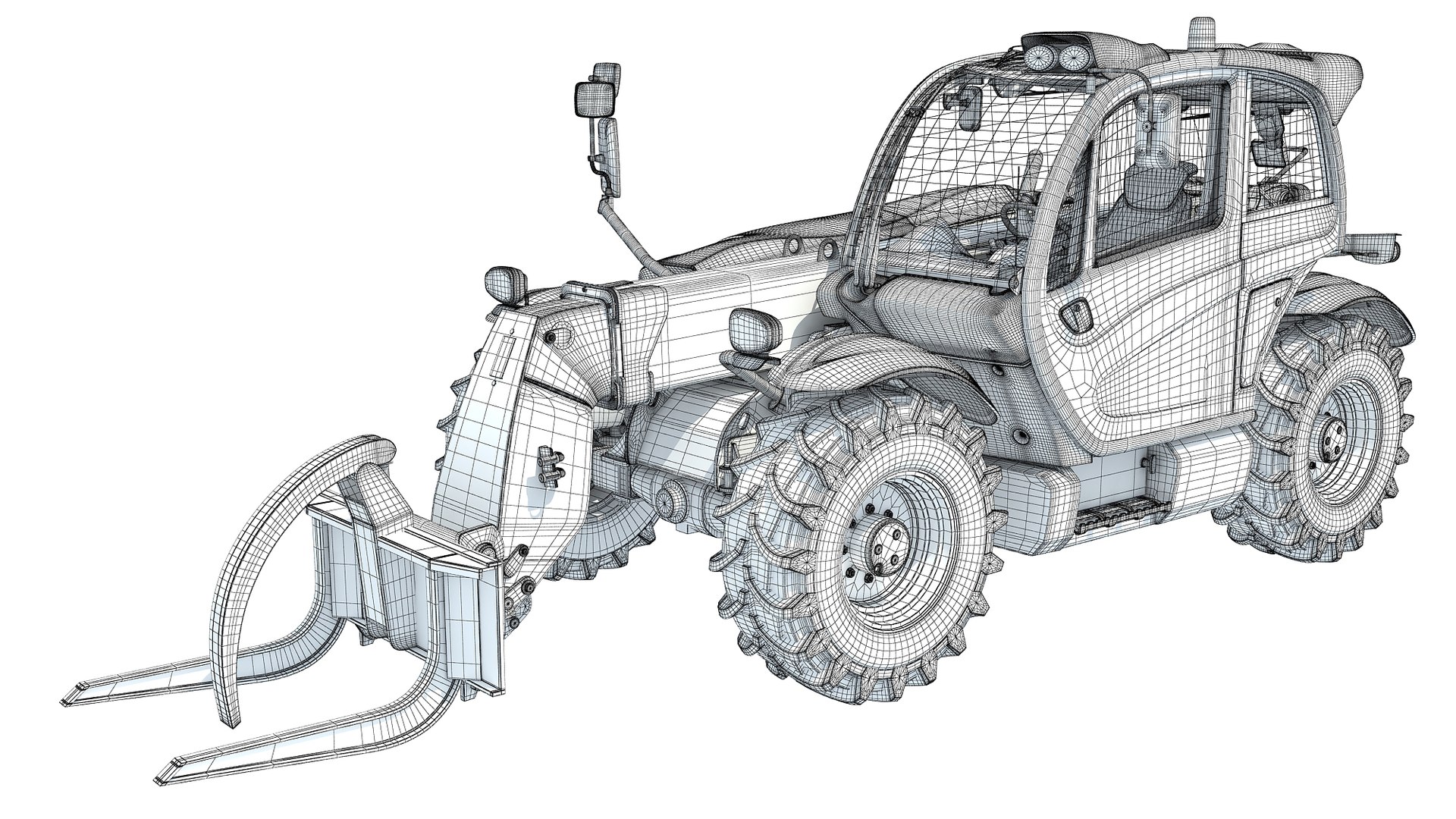 Handler Telehandler 3D Model - TurboSquid 1673081