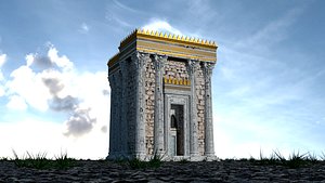 3D herod s temple decrepit model