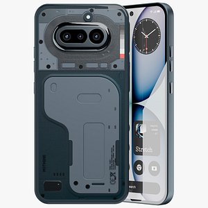 nothing phone 4a black 3D model