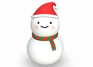 cartoon snowman
