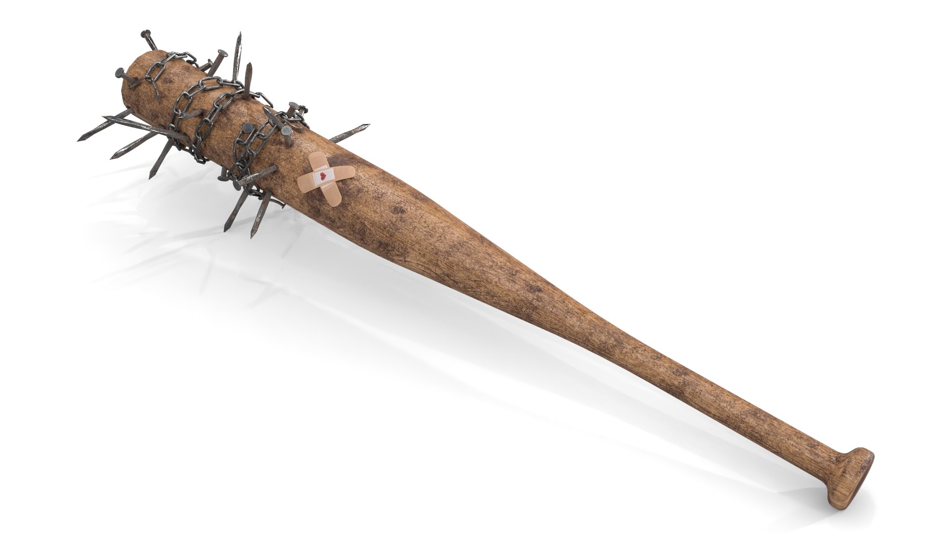 3D Baseball Bat with Nails TurboSquid 1733687