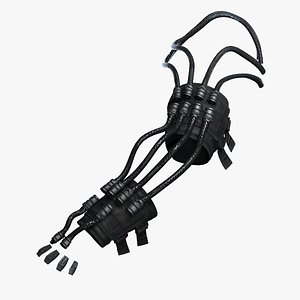 Cyberpunk Bio-Interface Arm Harness - Wired Tactical Augmentation