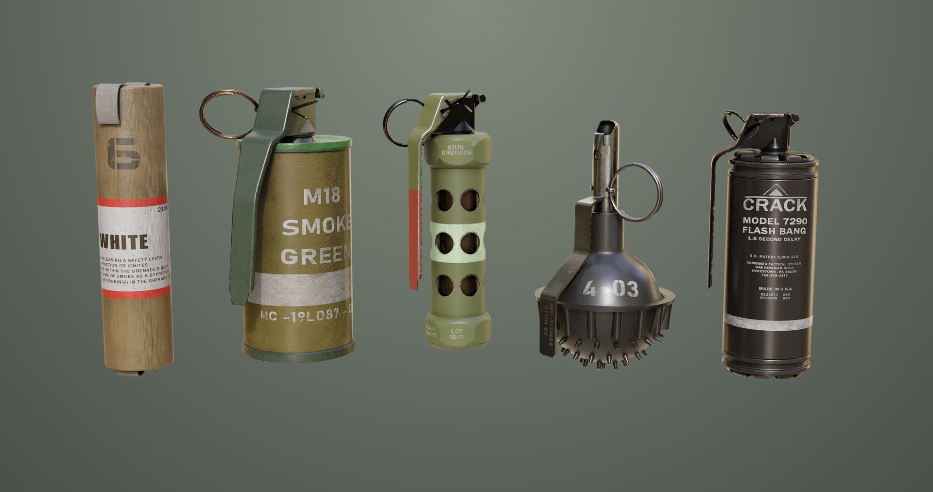 Smoke and Flash Grenades Single Mat All PBR Unity UE Textures 3D model https://p.turbosquid.com/ts-thumb/HS/U35Qi4/7c/smokeandflashgrenades/jpg/1716975432/1920x1080/turn_fit_q99/0d5efb36c823506670b6119f03a0b9e3f6fd1d3c/smokeandflashgrenades-1.jpg