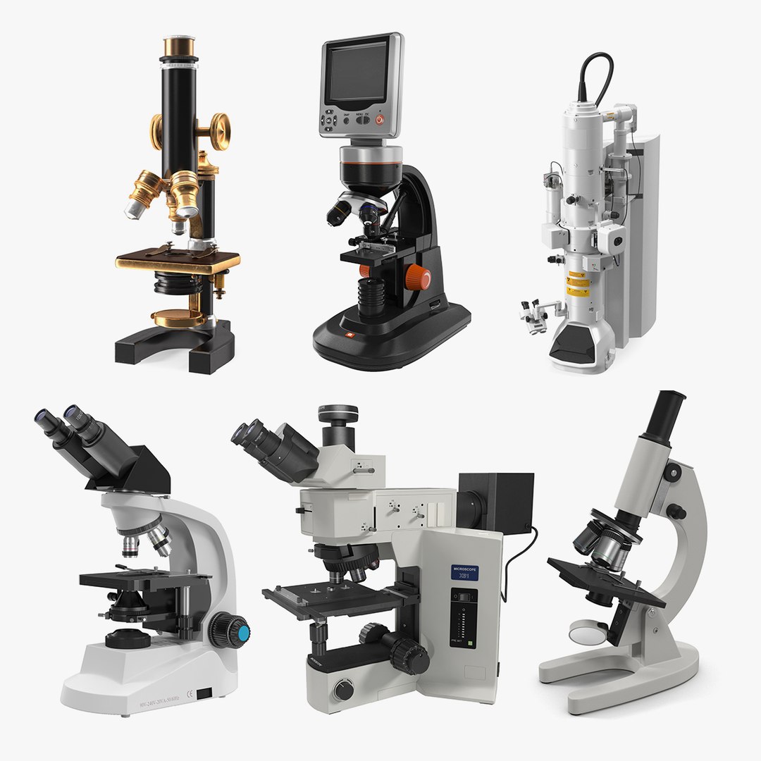 Microscopes Collection 3 3D model preview