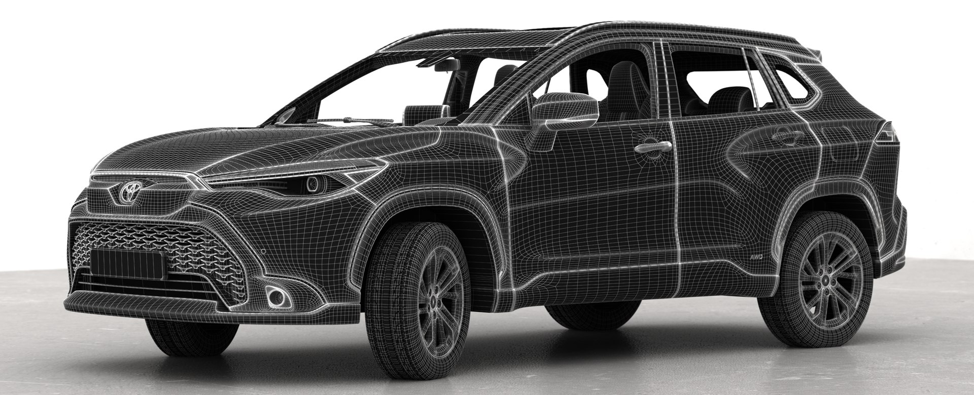 Toyota Corolla Cross Hybrid 2023 With Interior 3D model https://p.turbosquid.com/ts-thumb/HS/ZbEqPs/O5/p0001/jpg/1672926535/1920x1080/fit_q87/a7723f67c191d4a42a02f64e92ed03c0abd39ef7/p0001.jpg