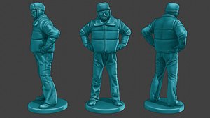 Actual Male Truck Driver AMTD 002 3D model