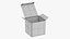 3D Open Packaging Box model