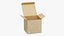 3D Open Packaging Box model