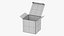 3D Open Packaging Box model