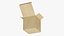 3D Open Packaging Box model