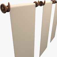 Medieval Drapery Textured Wallpaper linen canvas screen Carpet (2)