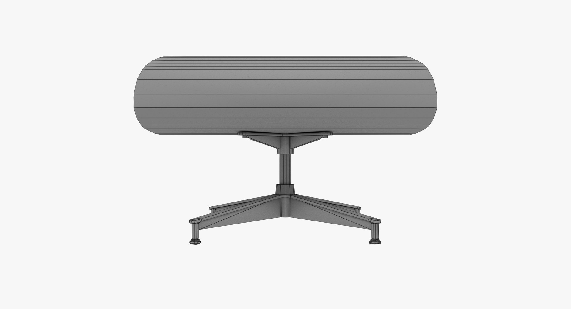 Eames Ottoman Wooden Leather 3D Model - TurboSquid 1698438