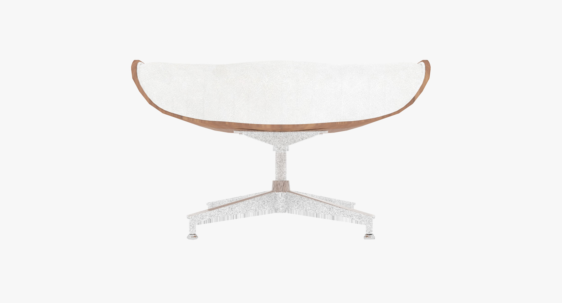 Eames Ottoman Wooden Leather 3D Model - TurboSquid 1698438