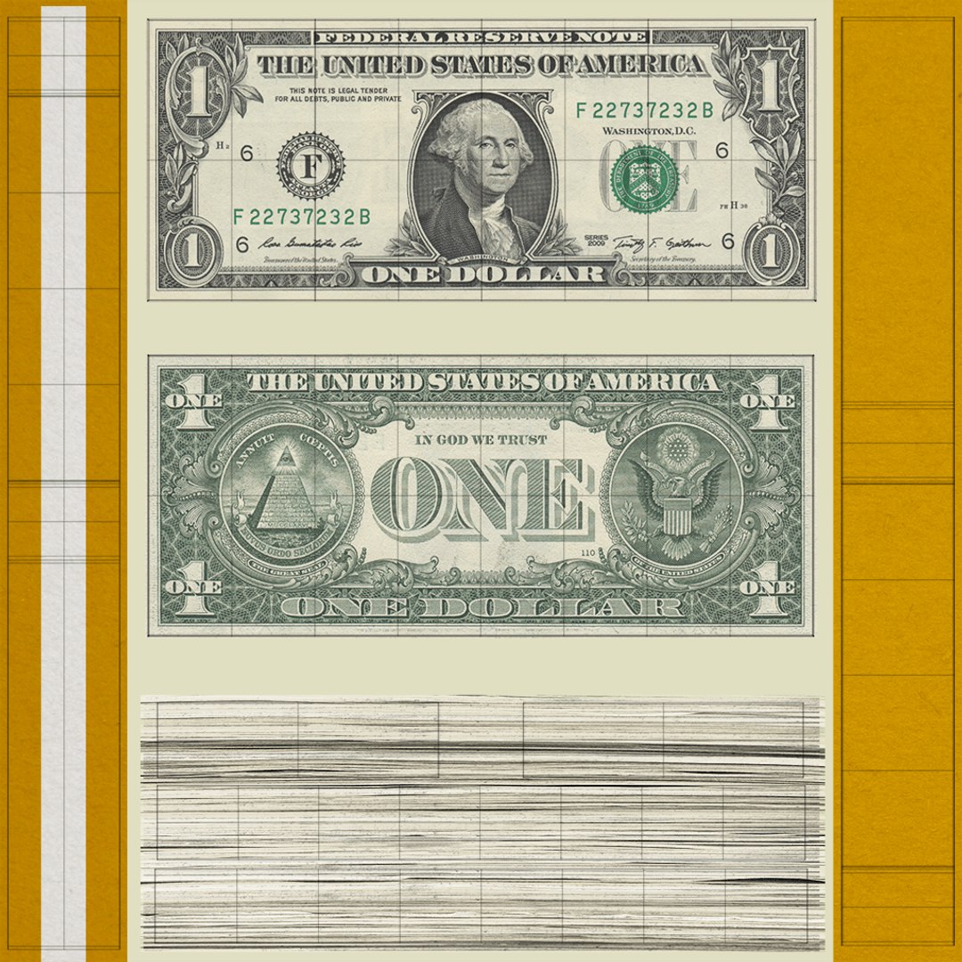 1 Dollar Bill Stack Pile 2 3D Model - TurboSquid 1972835