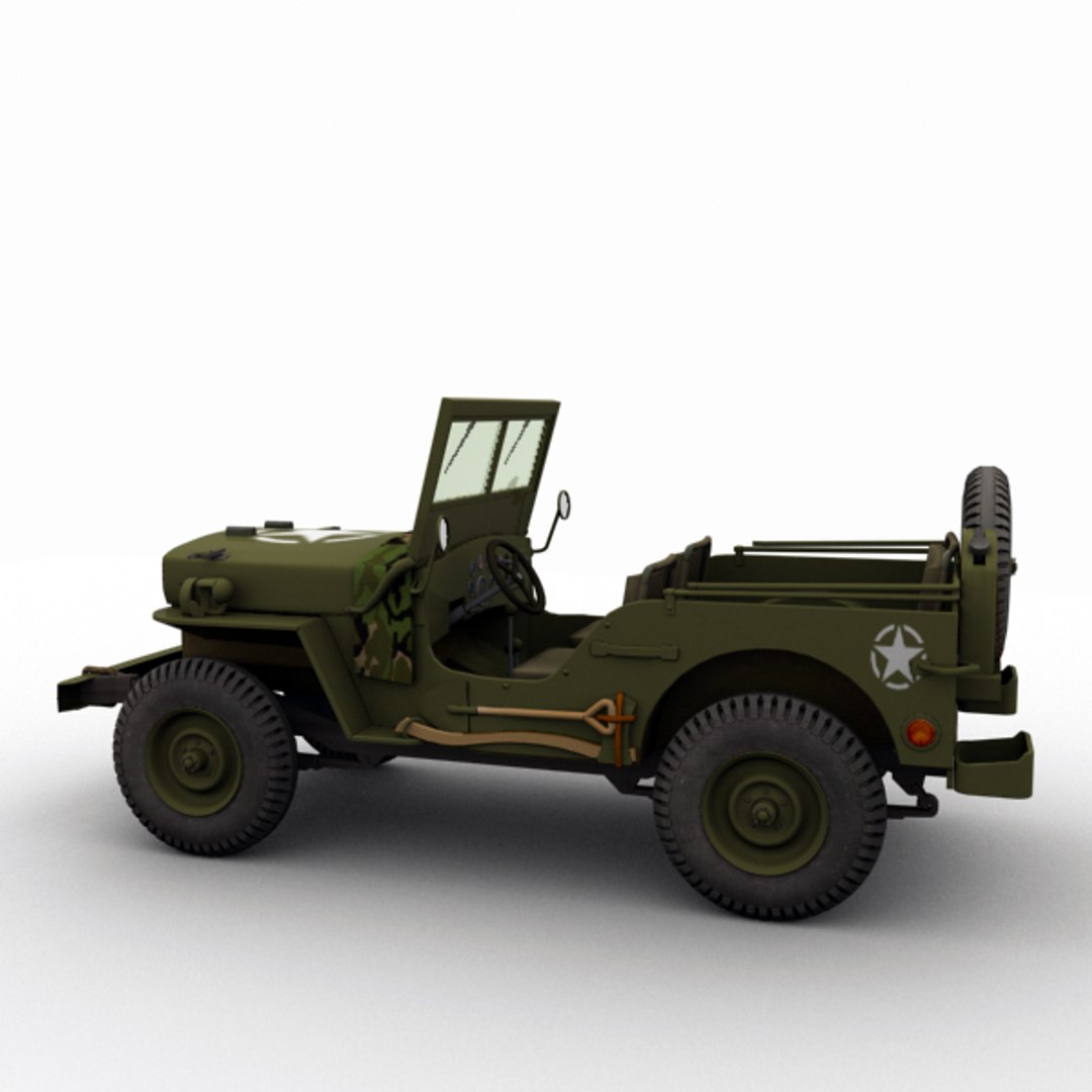 3d Jeep Willys Model