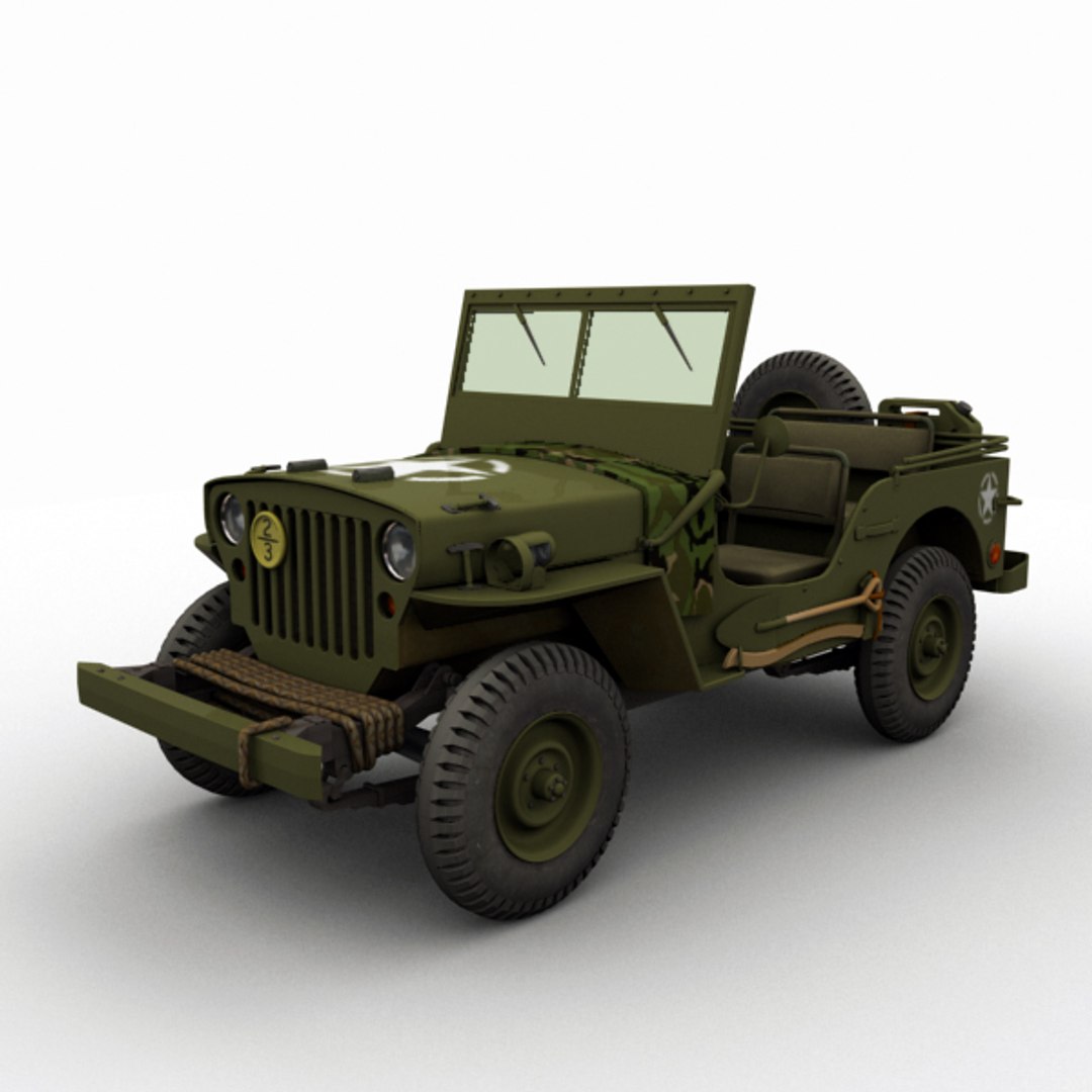 3d Jeep Willys Model