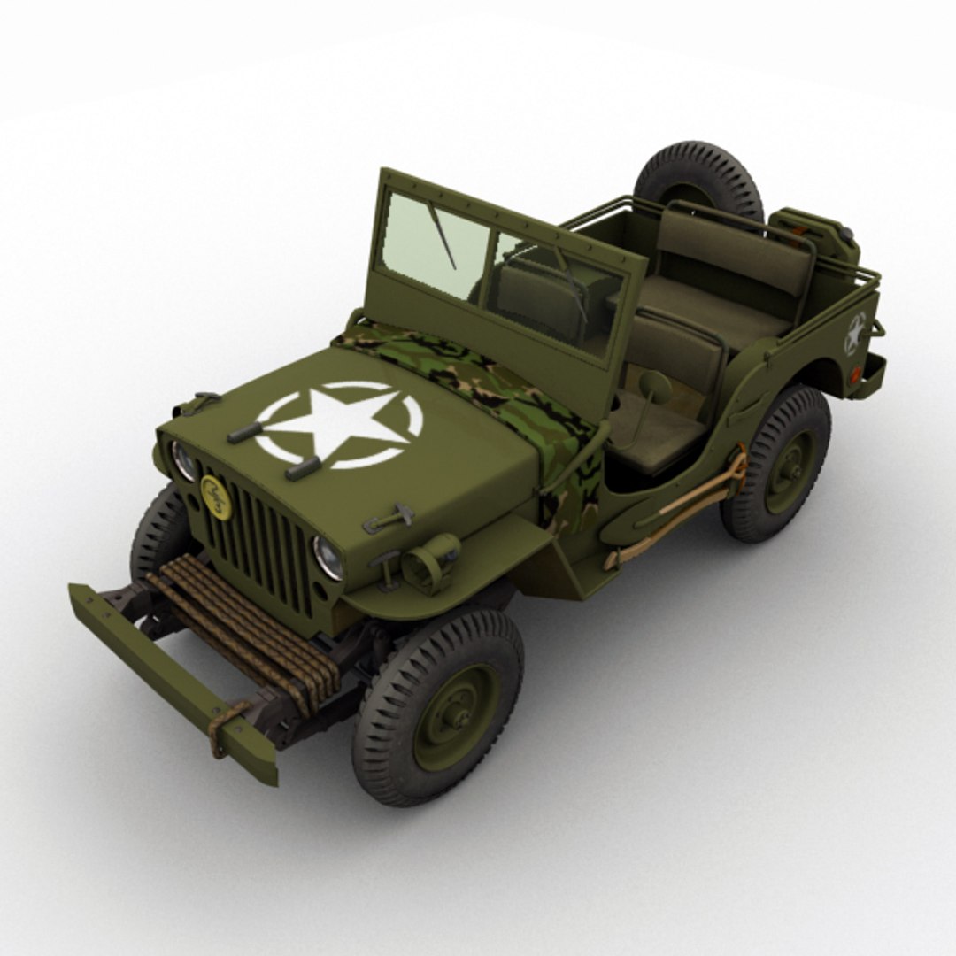 3d Jeep Willys Model