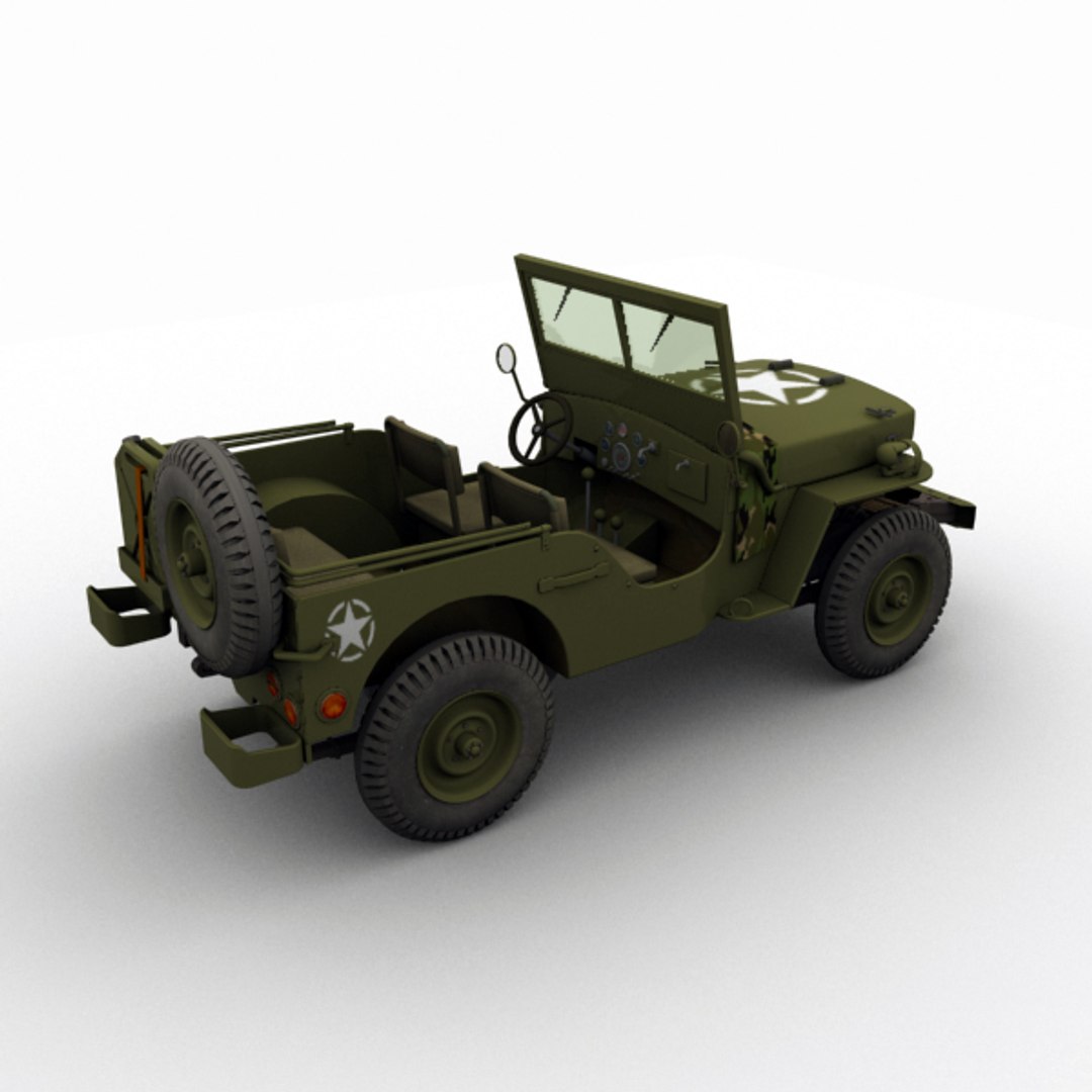 3d Jeep Willys Model